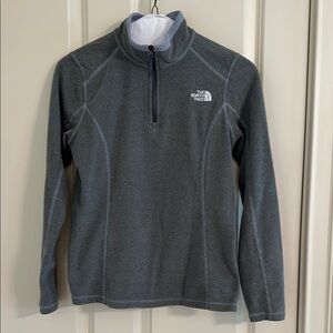 Women’s North Face Gray Quarter-Zip Pullover